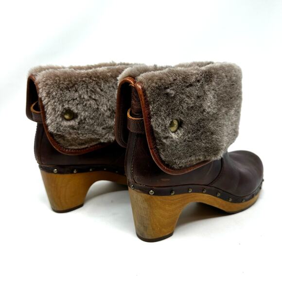 UGG Australia Lynnea II Leather Clog Boots - Picture 5 of 14